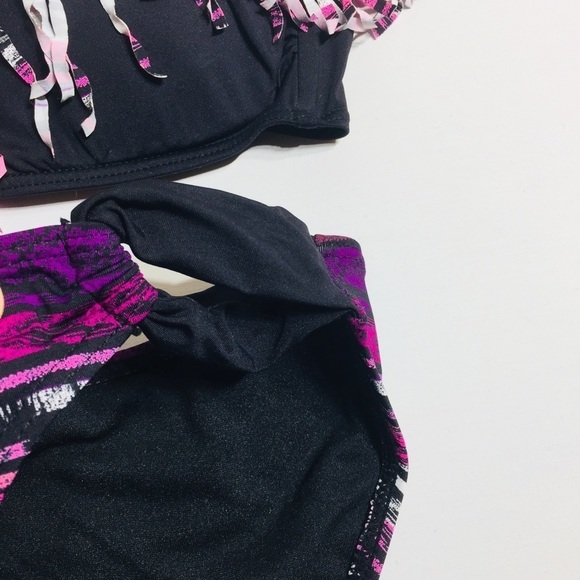 Ardene swim suit two piece fringed bikini - Picture 3 of 5